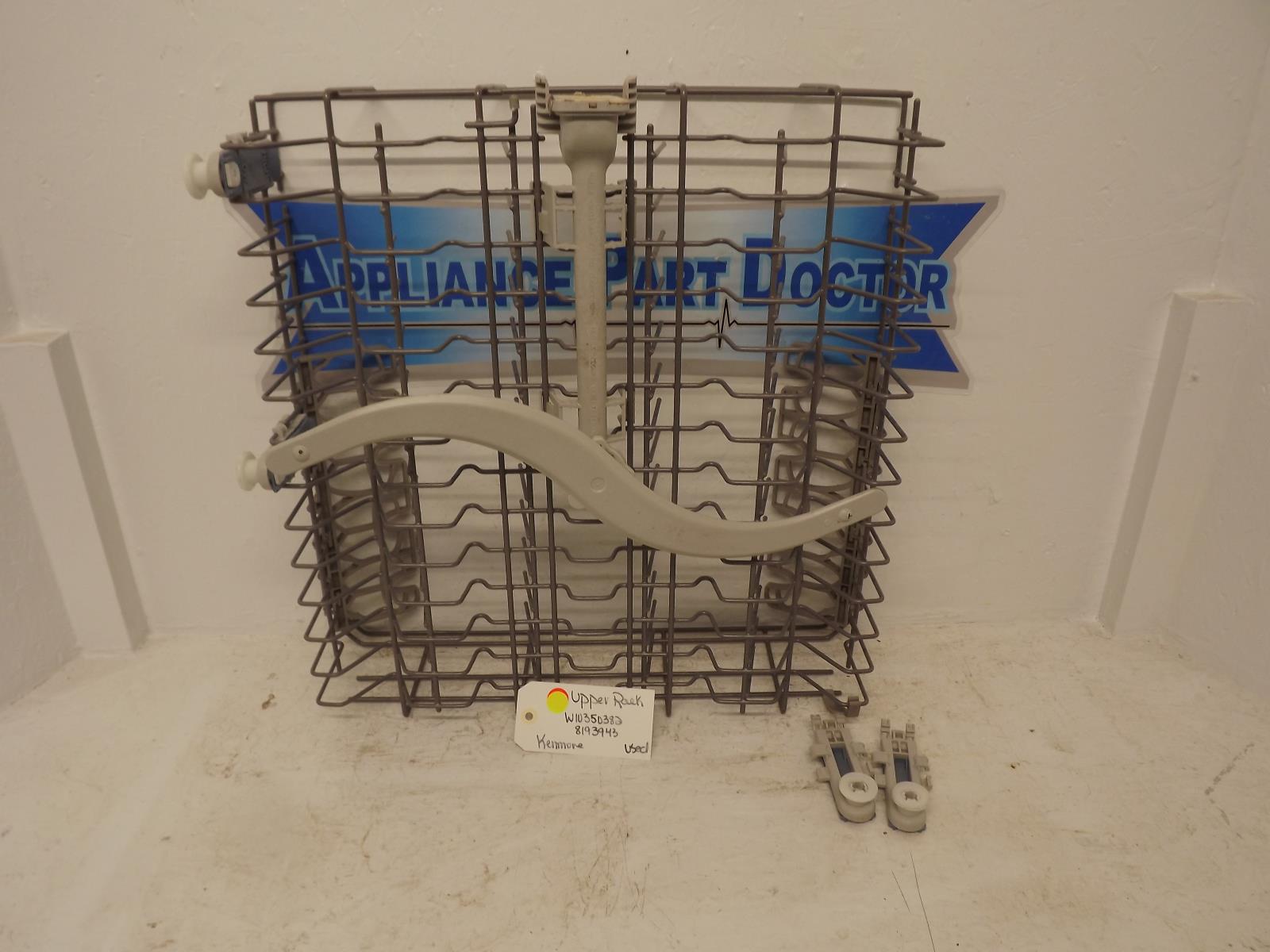 Kenmore Dishwasher W10350382 8193943 Upper Rack Used Kenmore Dishwasher W10350382 8193943 Upper Rack Used